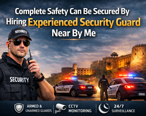 Complete safety can be secured by hiring Experienced Security Guard Near By Me.