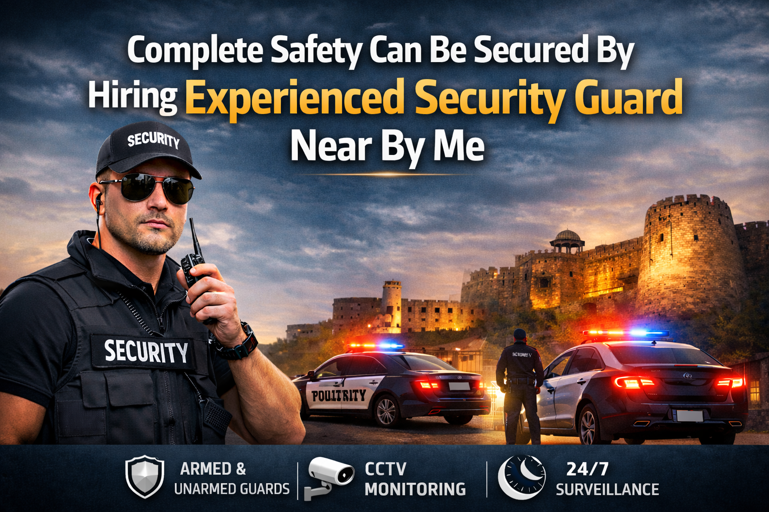 Complete safety can be secured by hiring Experienced Security Guard Near By Me.